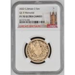 2022 Gold 2 Pounds (Double Sovereign) Queen Elizabeth II Memorial Proof NGC PF 70 ULTRA CAMEO