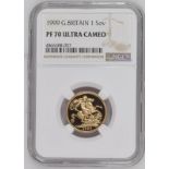 1999 Gold Sovereign Proof NGC PF 70 ULTRA CAMEO