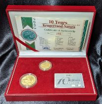 South Africa 2003 Gold Krugerrand-Natura Prestige Set Proof About FDC Box & COA