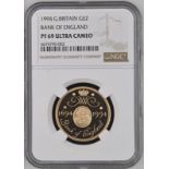 1994 Gold 2 Pounds Bank of England Proof NGC PF 69 ULTRA CAMEO