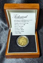 2009 Gold Half-Sovereign 500 Year Anniversary Proof Box & COA