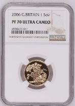 2006 Gold Sovereign Proof NGC PF 70 ULTRA CAMEO