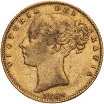 1869 Gold Sovereign About very fine