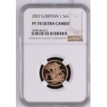 2007 Gold Sovereign Proof NGC PF 70 ULTRA CAMEO