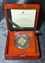 2022 Gold 50 Pence Memorial Proof Box & COA