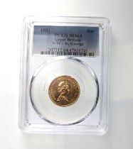 1981 Gold Sovereign PCGS MS64