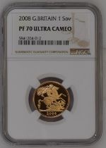 2008 Gold Sovereign Proof NGC PF 70 ULTRA CAMEO