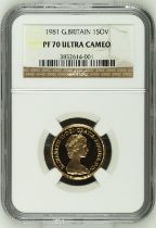 1981 Gold Sovereign Proof NGC PF 70 ULTRA CAMEO