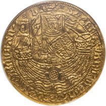 Netherlands: Gorinchem 1585/6 Gold Noble NGC XF 45