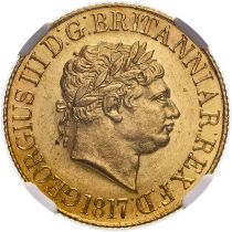 1817 Gold Sovereign NGC MS 62