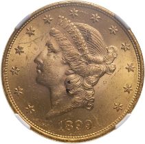 United States 1899 Gold 20 Dollars Liberty Head - Double Eagle NGC MS 61