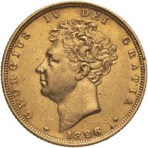 1826 Gold Sovereign Very fine, edge knock