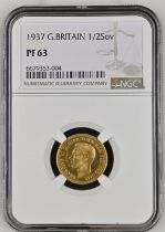 1937 Gold Half-Sovereign Proof NGC PF 63