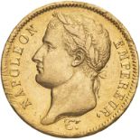France Napoleon I 1811 A Gold 40 Francs Good very fine