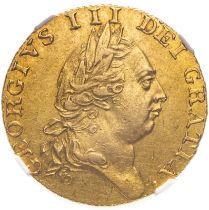 1787 Gold Guinea NGC AU 58