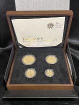 2011 Gold Proof 4-Coin Britannia Set Box & COA