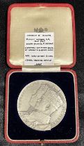 1935 Silver Medal King and Queen Mary Silver Jubilee Large Size with Original Box