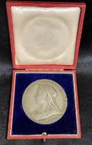 1897 Silver Medal Diamond Jubilee Large Size with Original Box