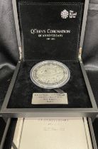 2013 Silver 500 Pounds (1 kg.) Coronation Anniversary Proof Box & COA