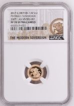 2017 Gold 1/4 Sovereign 200th Anniversary Proof NGC PF 70 ULTRA CAMEO