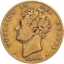 1828 Gold Half-Sovereign Fine