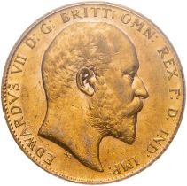 1909 C Gold Sovereign PCGS AU58