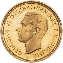 1937 Gold Half-Sovereign Proof Edge filing, A/FDC