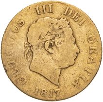1817 Gold Half-Sovereign About Very Good