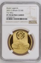 2021 Gold 100 Pounds (1 oz.) Music Legends - The Who Proof NGC PF 70 ULTRA CAMEO