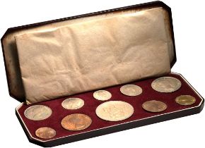 1953 Various Metals 10-Coin Coronation Set