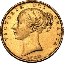 1858 Gold Sovereign Good Very Fine