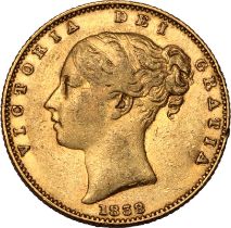 1838 Gold Sovereign Very Fine