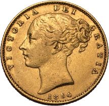 1854 Gold Sovereign WW incuse