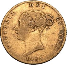 1853 Gold Half-Sovereign