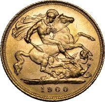 1900 Gold Half-Sovereign