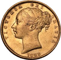 1883 S Gold Sovereign Shield