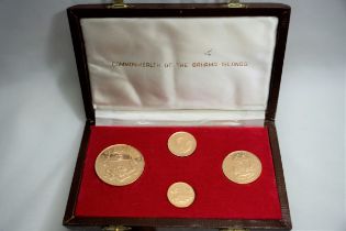 Bahamas, Elizabeth II, 1971 Gold Proof 4-Coin Set