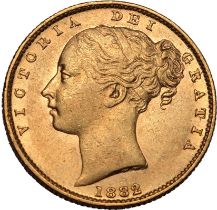 1882 S Gold Sovereign Shield