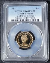 1981 Gold Sovereign Proof Equal-finest PCGS PR69 CAM