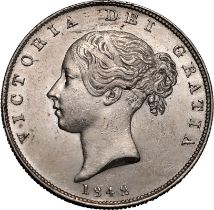 1842 Silver Halfcrown