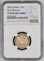 2022 Gold Sovereign Memorial Sovereign Proof NGC PF 70 ULTRA CAMEO Box & COA