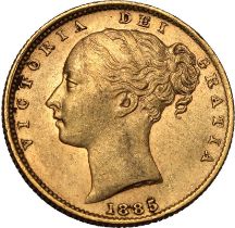1885 S Gold Sovereign Shield