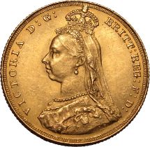 1887 Gold Sovereign Angled J