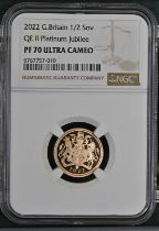 2022 Gold Half-Sovereign Platinum Jubilee Proof NGC PF 70 ULTRA CAMEO