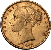 1873 S Gold Sovereign Shield