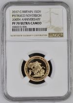 2017 Gold Sovereign 200th Anniversary Proof NGC PF 70 ULTRA CAMEO