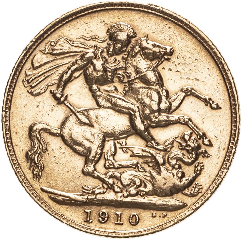 1910 Gold Sovereign Good very fine, cleaned - Image 2 of 2