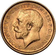 1915 S Gold Half-Sovereign