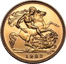 1982 Gold Half-Sovereign