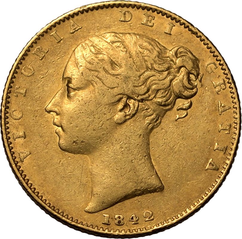 1842 Gold Sovereign Closed 2